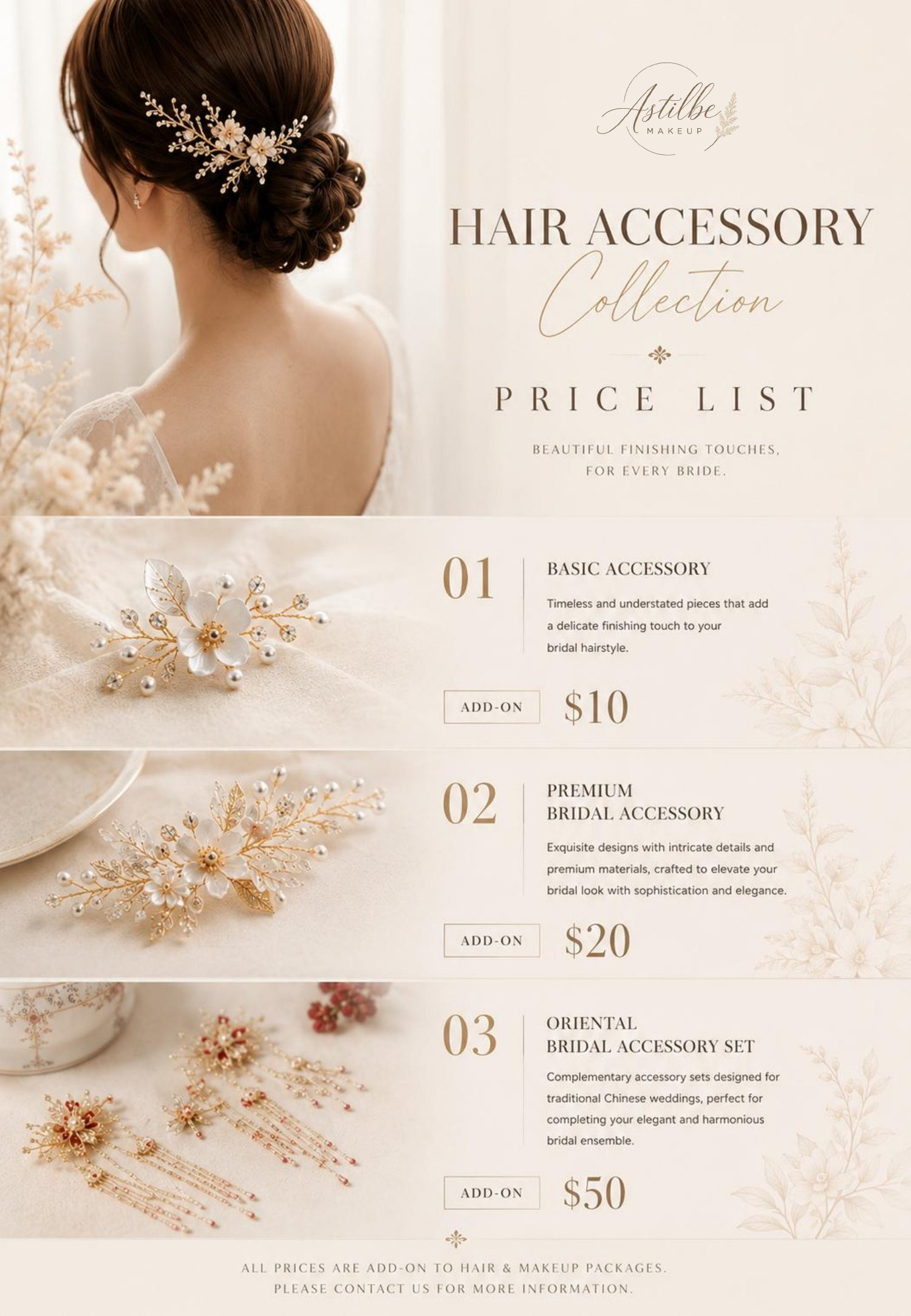 Astilbe Makeup hairstyle and hair accessories catalogue page 5