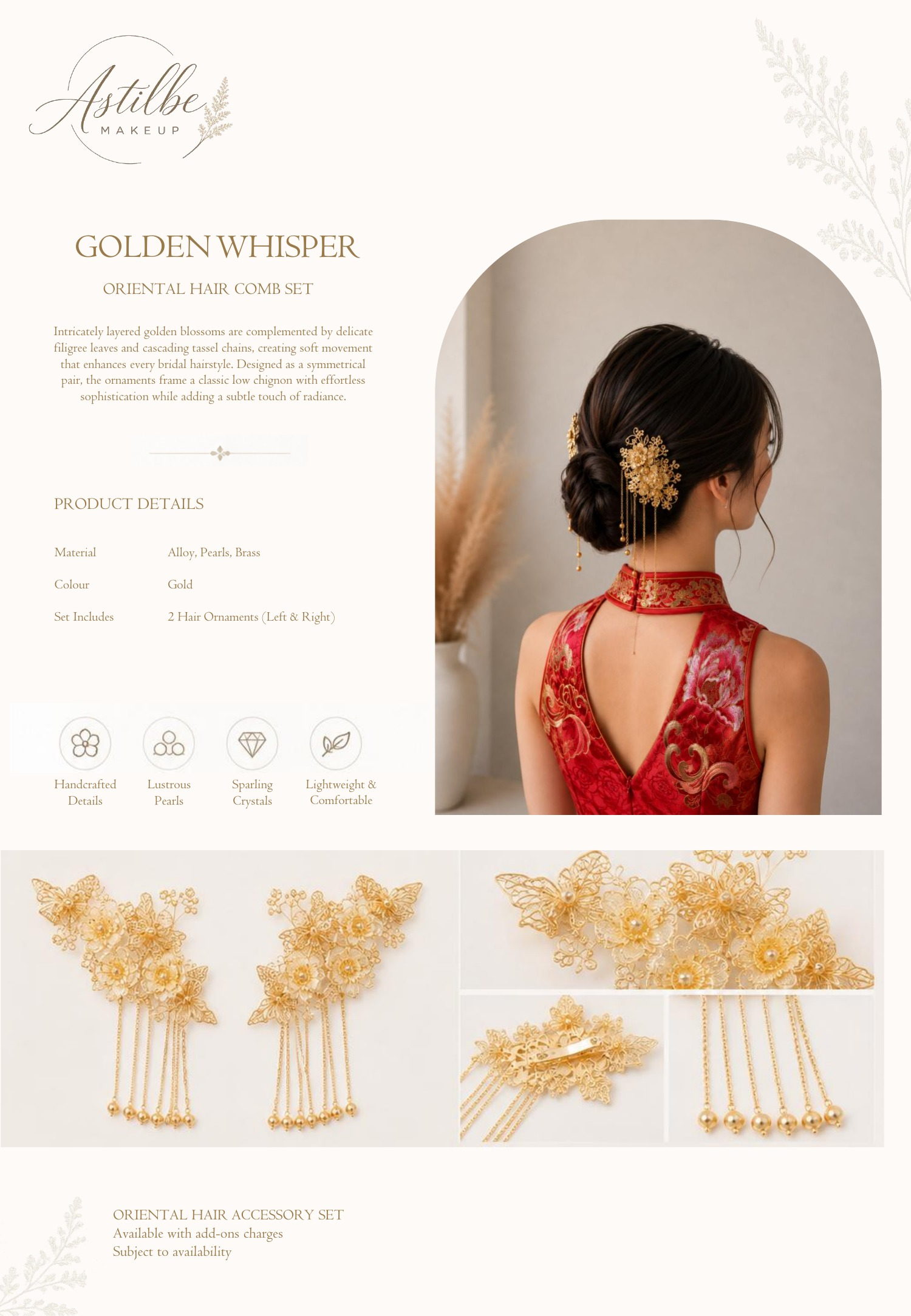 Astilbe Makeup hairstyle and hair accessories catalogue page 47