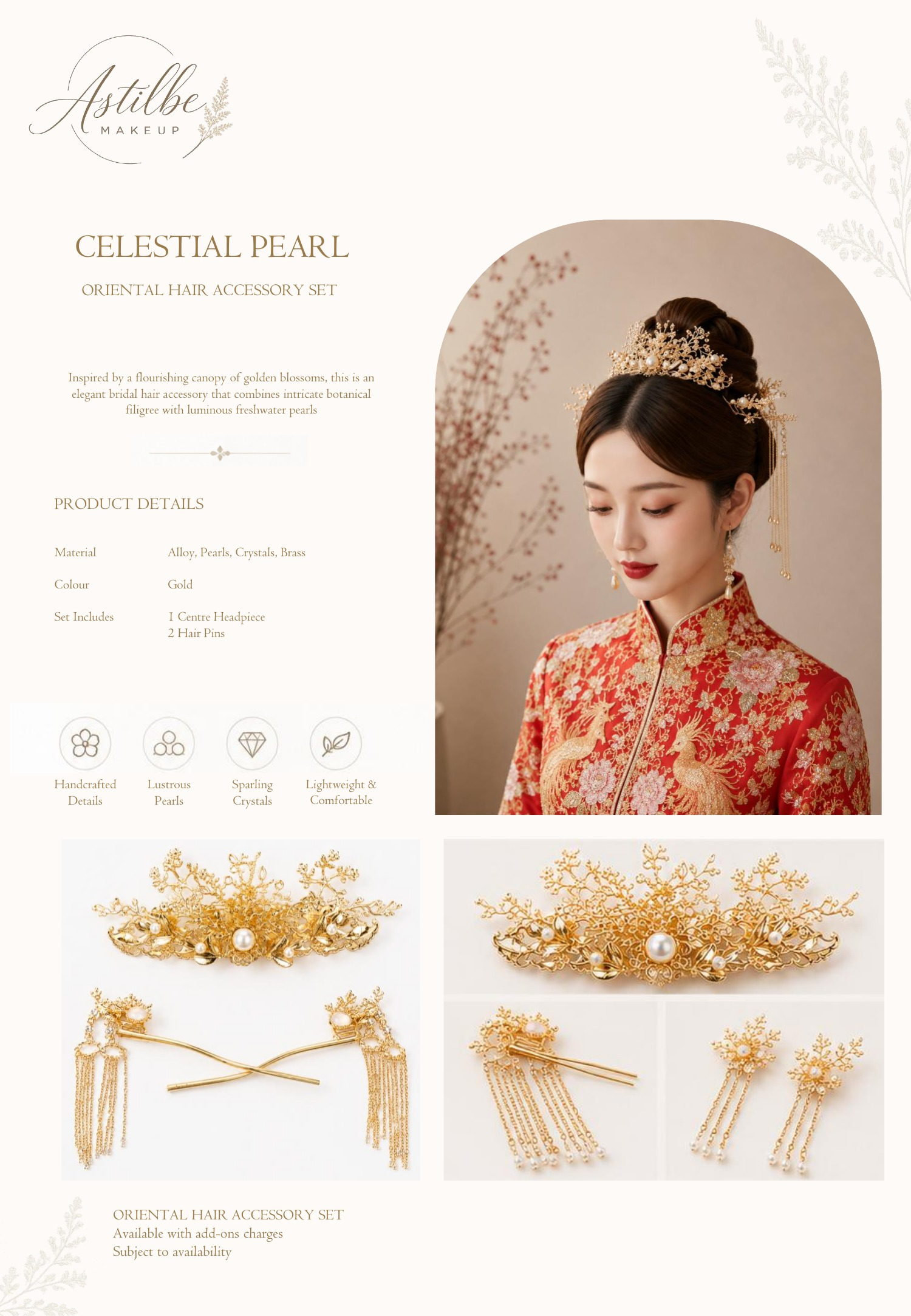 Astilbe Makeup hairstyle and hair accessories catalogue page 49
