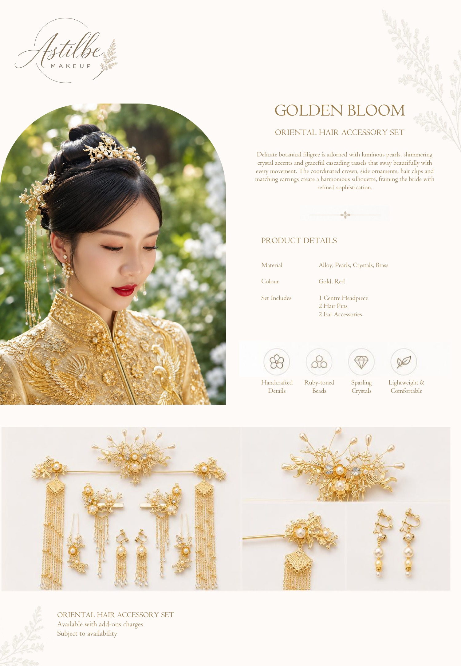 Astilbe Makeup hairstyle and hair accessories catalogue page 50