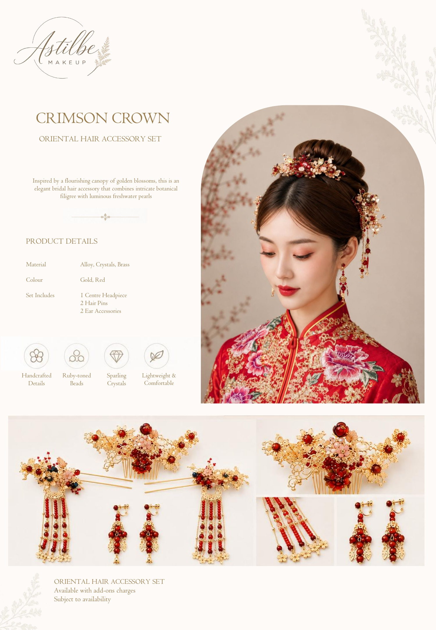 Astilbe Makeup hairstyle and hair accessories catalogue page 51