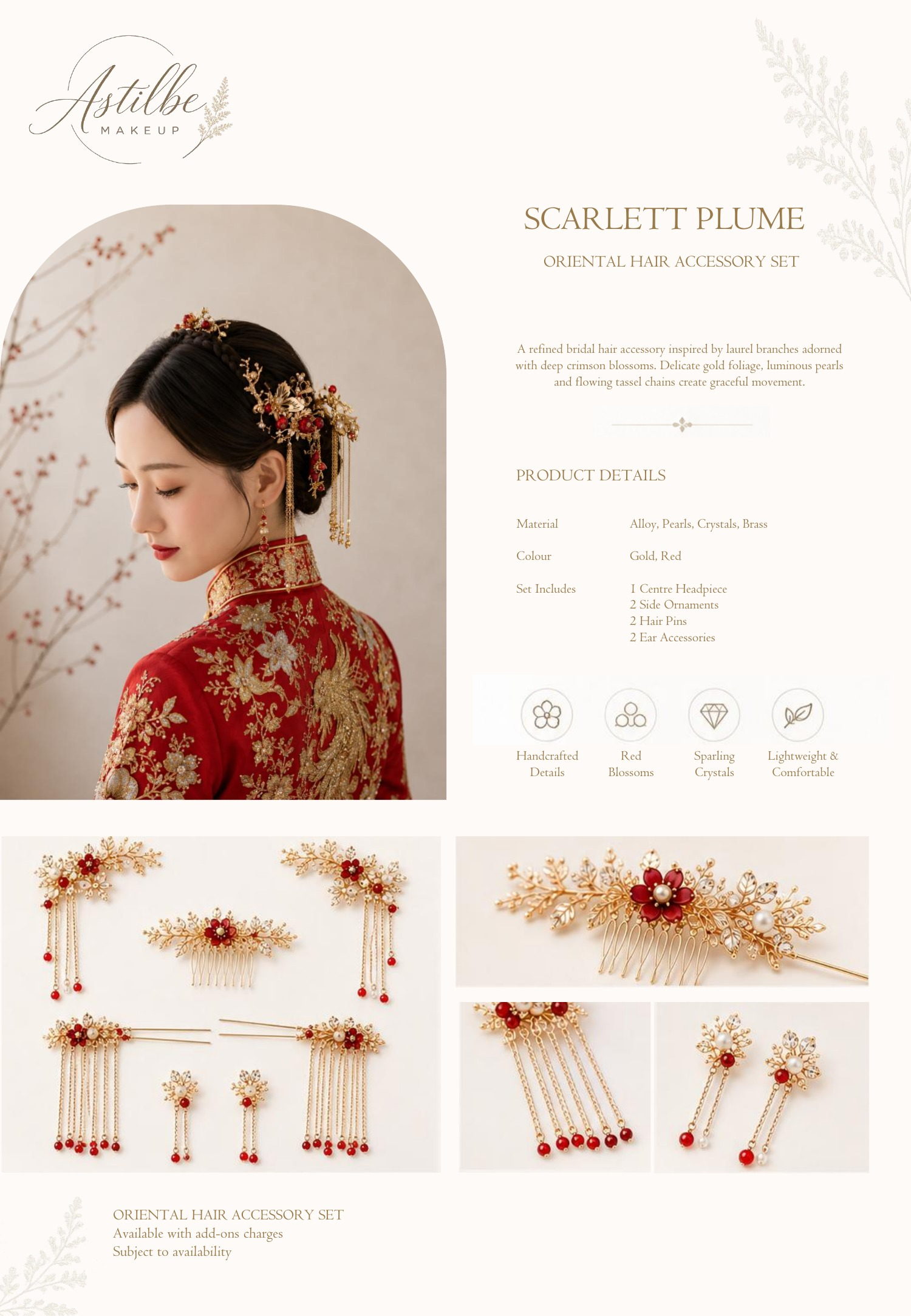 Astilbe Makeup hairstyle and hair accessories catalogue page 52