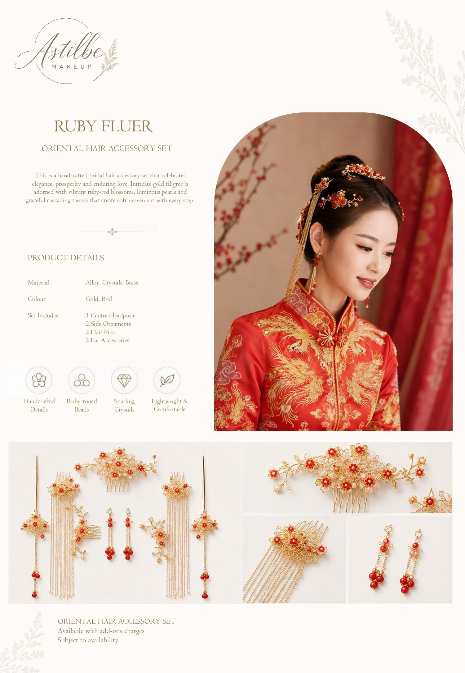 Astilbe Makeup hairstyle and hair accessories catalogue page 53