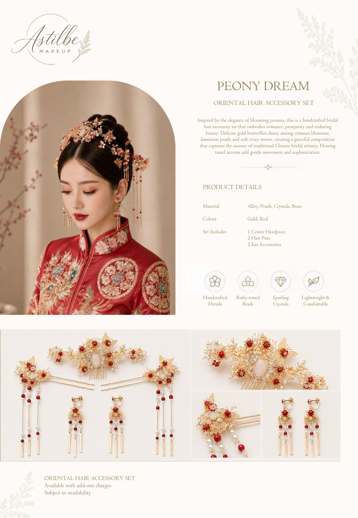 Astilbe Makeup hairstyle and hair accessories catalogue page 54